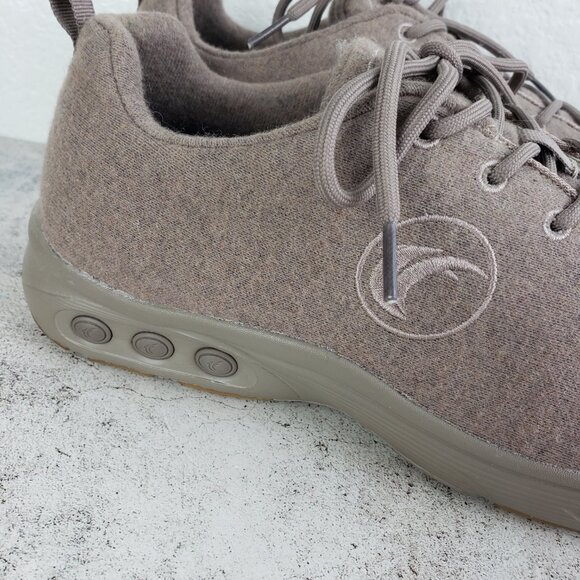 Therafit Men's Wool Runner Shoe Comfort Arch Support in Tan Taupe size 10.5 - Picture 11 of 12